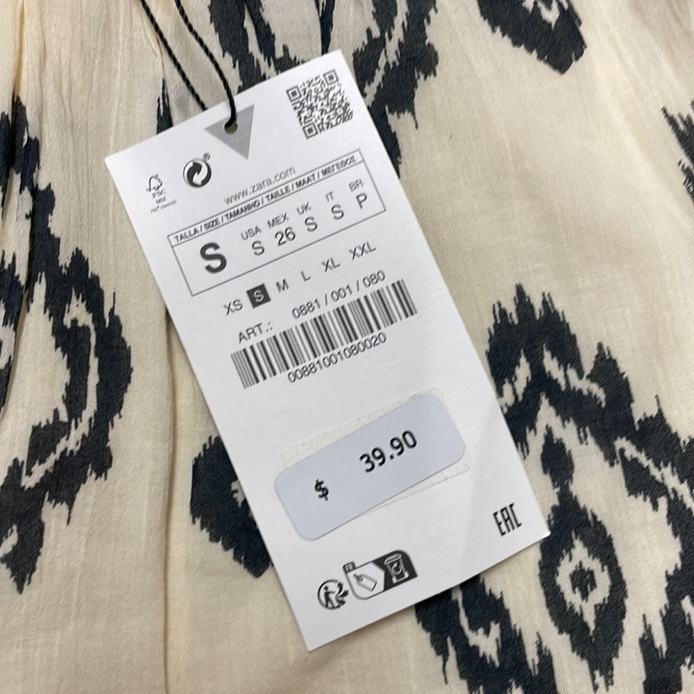 Zara women one shoulder shirt. Small - Picture 4 of 8